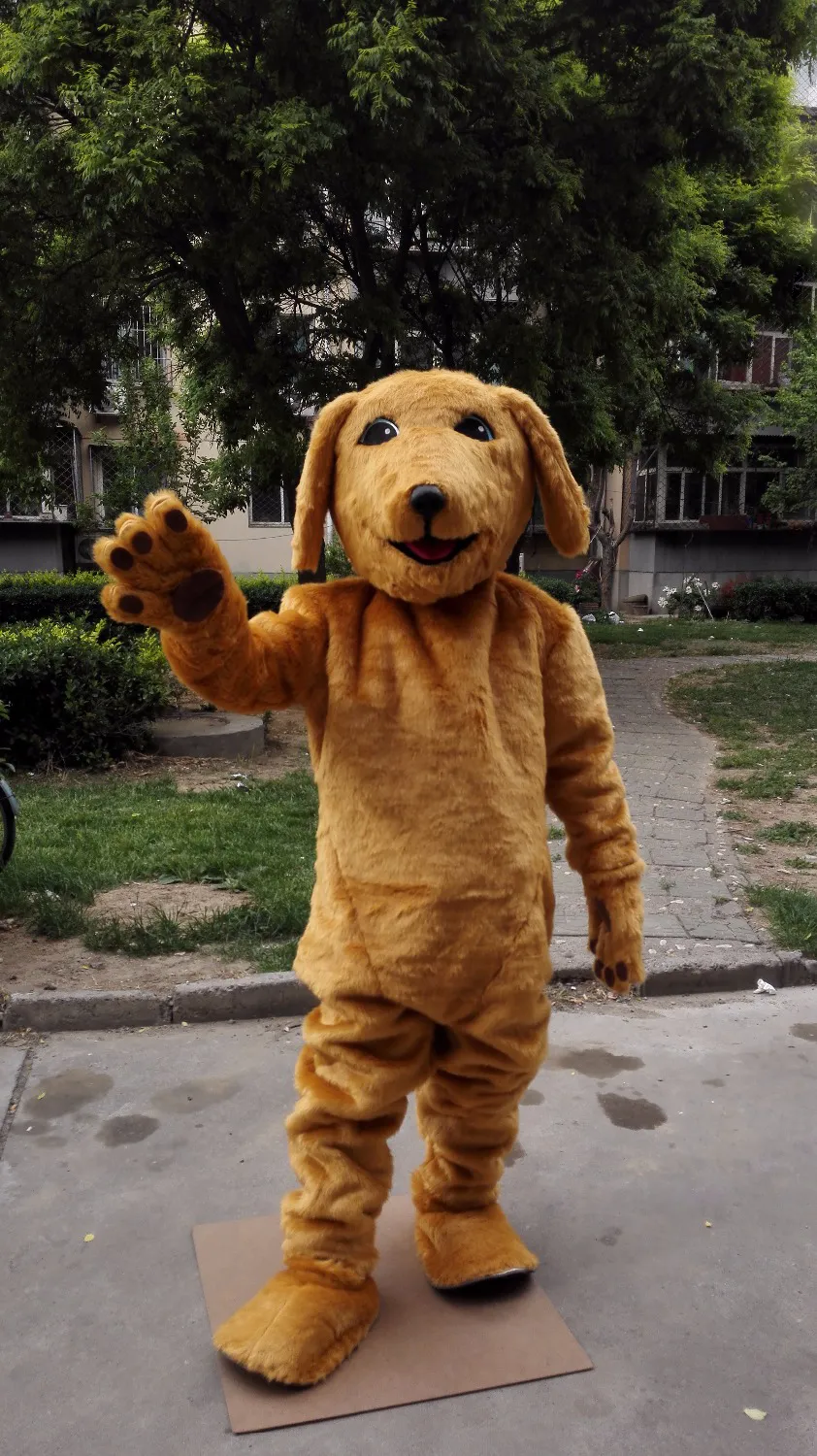 Costume de mascotte de chien labrador en peluche, déguisement personnalisé, thème de carnaval, dessin animé, 41164