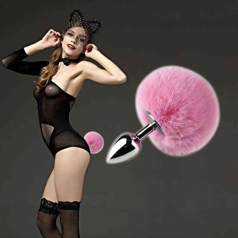 Anal Plug Silicone Rabbit Tail Fluffy Plush Bunny Butt Plug for Men with  Anal Ball Structure Y220427 from Dhgate Anal Toys