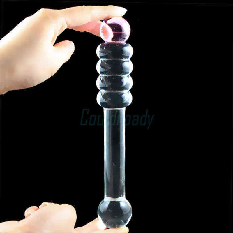 Dildo NXY, perline anali artificiali in cristallo, finto pene femminile in vetro, dildo anale, plug anale per adulti, masturbatore, giocattolo sessuale_voghion.com