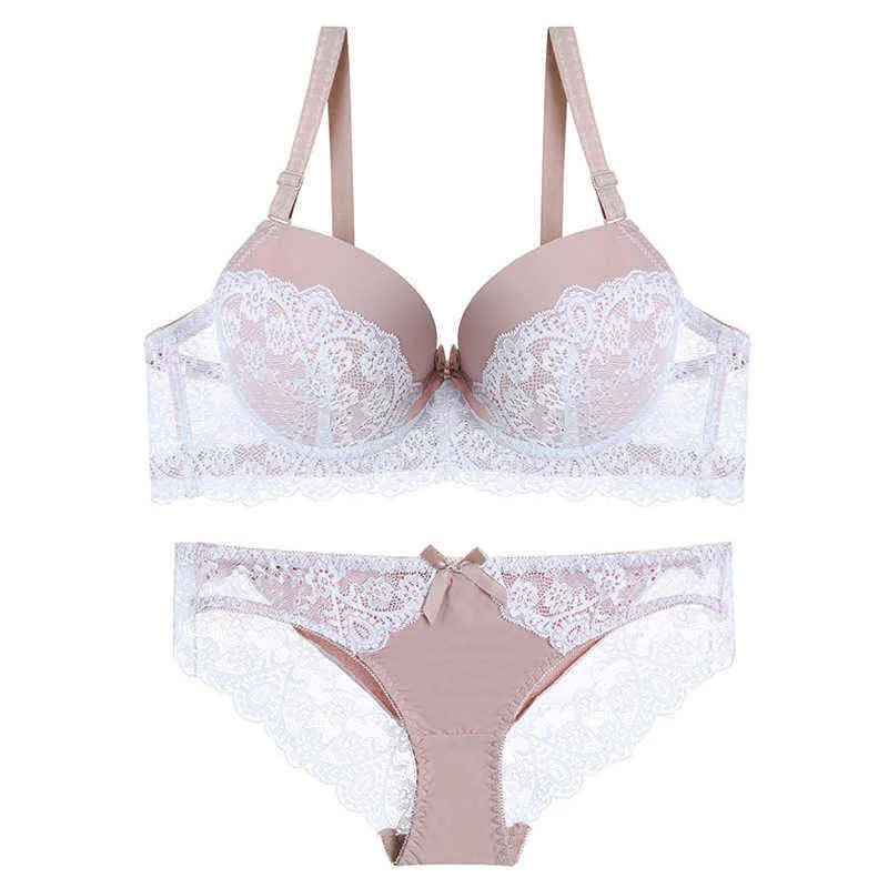 Customized Lace Push Up Bralette Panties Set Back For Women Plus Size 95BC  L220727 From Yanqin03, $13.06