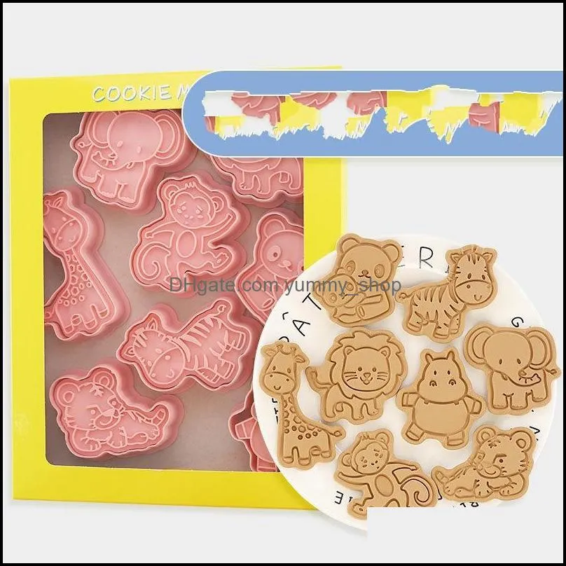 cartoon animal baking cookie cutter whale dolphin biscuit moulds octopus crab turtle fondant tools sugar craft pastry mold paa11996