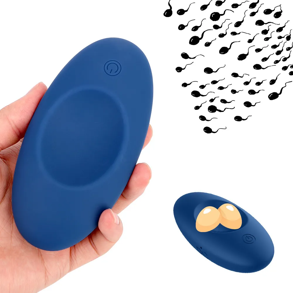 Pnungboll bår vibrator ägg testikel män testis massage fördröjning ejakulation onanator 12 lägen