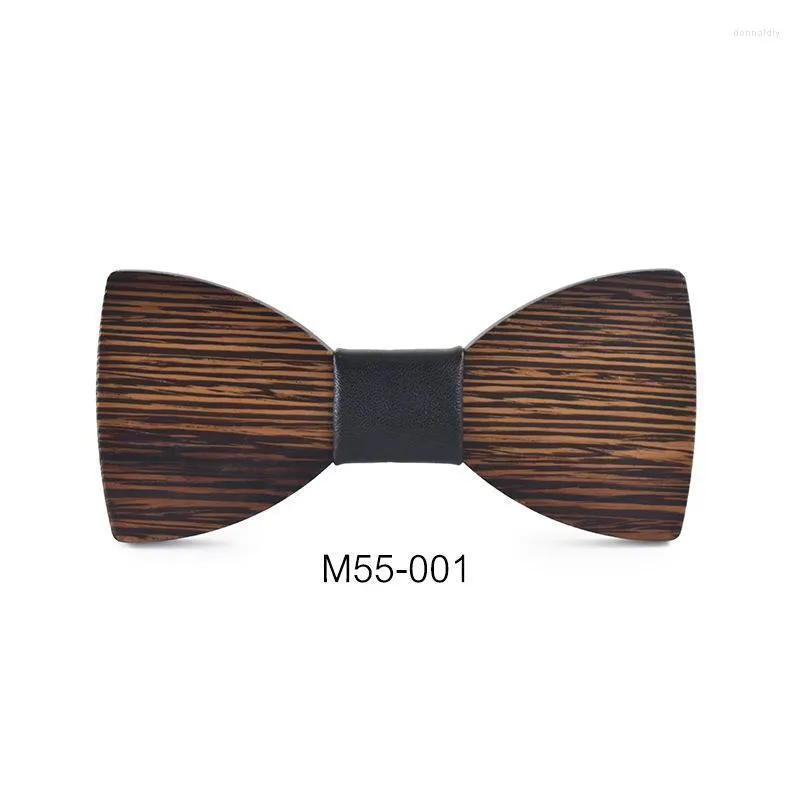 Bow Ties Fashion Men's Shirt Wooden Bowtie Novelty Handmade Neckwear Business Butterfly Wedding Gentleman Accessory Donn22