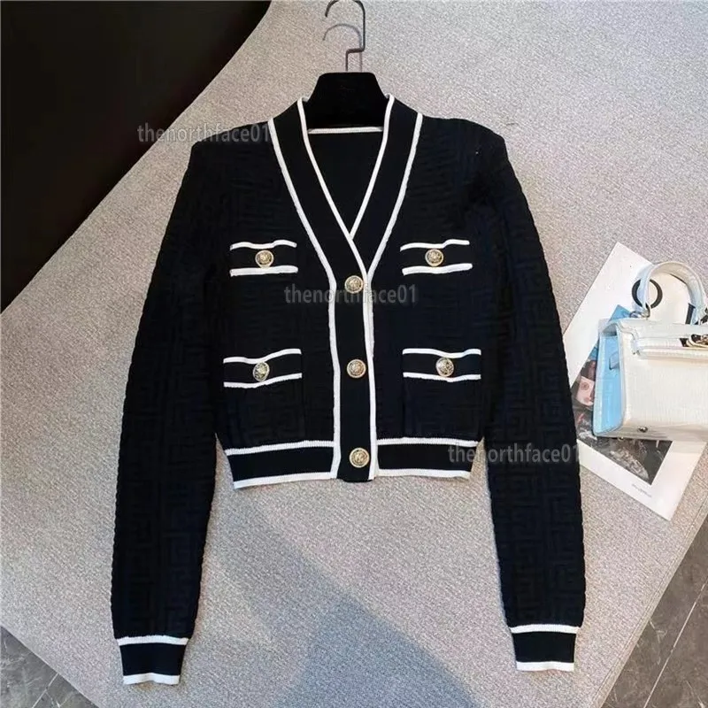 Woman Outerwear Jackets Slim Sweatshirts Womens Designers Jacket Black White Long Sleeve Coats Chothing Size S-L