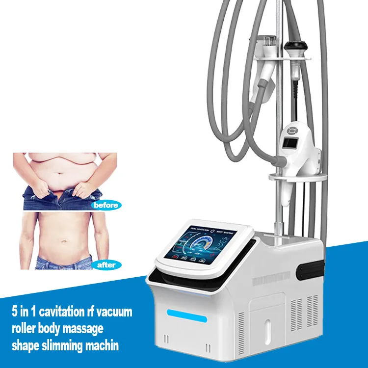 Multifuncional 5 em 1 Vela Redução de celulite Máquina de emagrecimento Forma corporal levantamento de face Frequency de cavitação ultrassônica