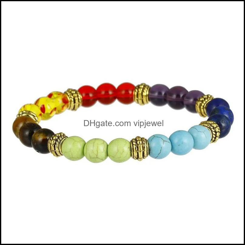 3 style 7 chakra bracelet lava aroma balance bead reiki buddha prayer natural stone yoga bracelet for women support fba drop shipping
