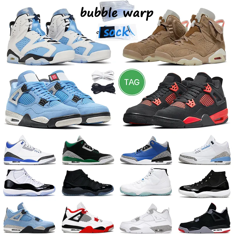 2022 hommes femmes chaussures de basket-ball 4s université bleu rouge tonnerre voile 6s unc mens 13s obsidienne silex entraîneur extérieur