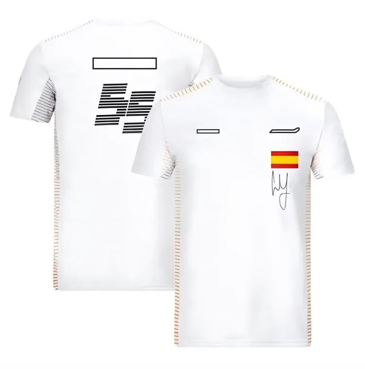 T-shirt de pilote F1 pour hommes, uniforme d'équipe, vêtements de fan à manches courtes, sport décontracté, combinaison de course à col rond, peut être personnalisé 226L