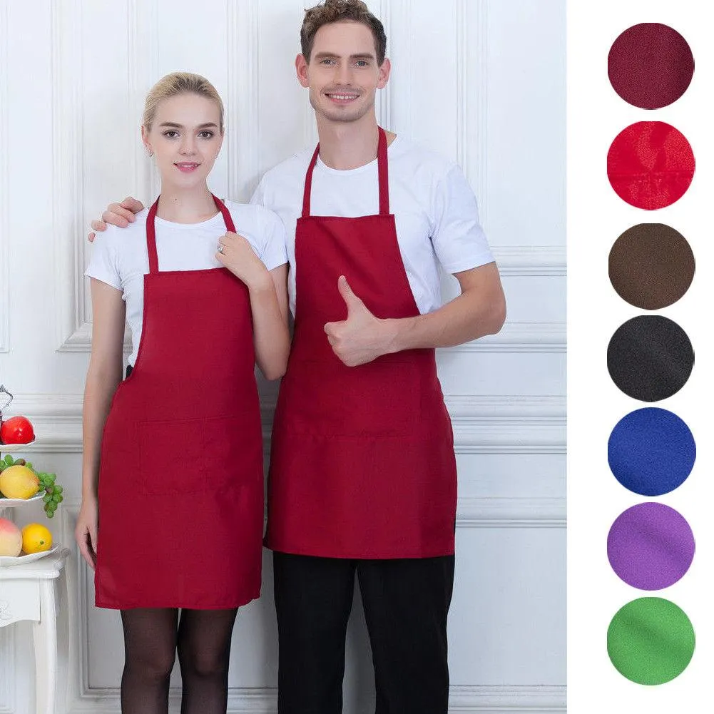 BIUDECO Lot De 2 Tabliers De Cuisine Réglables En Coton Et Lin Avec