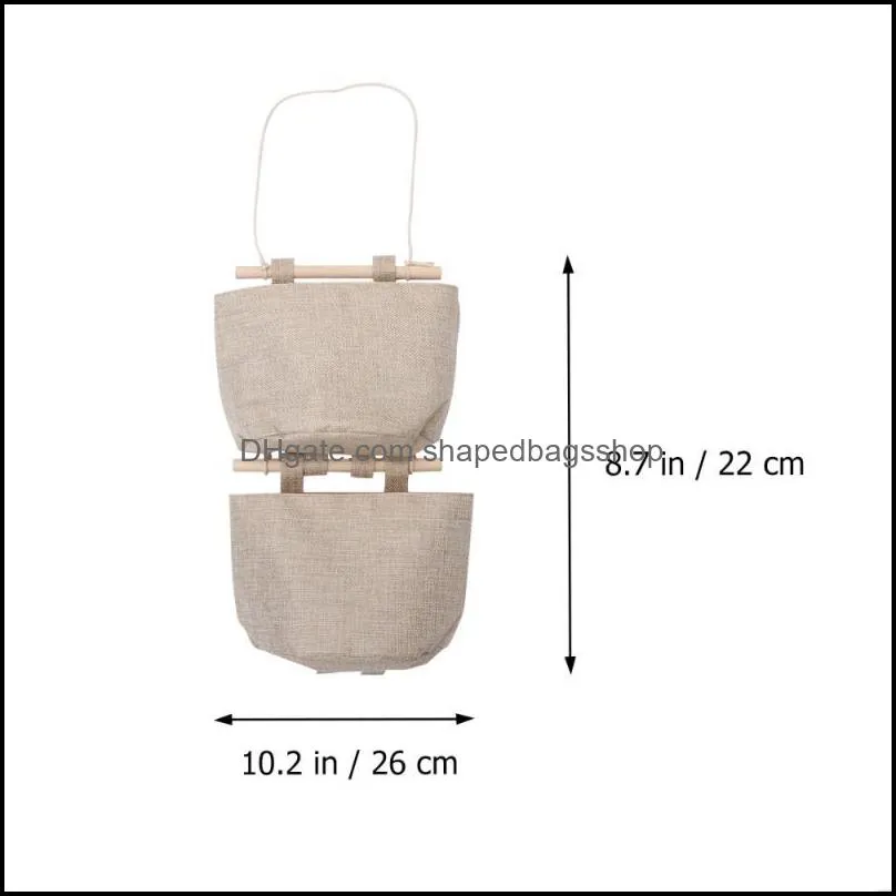 Set Of Wall Integrated Bags Creative Hanging Baskets Simple Storage Pouch Sundries Holder Coffee Boxes & Bins