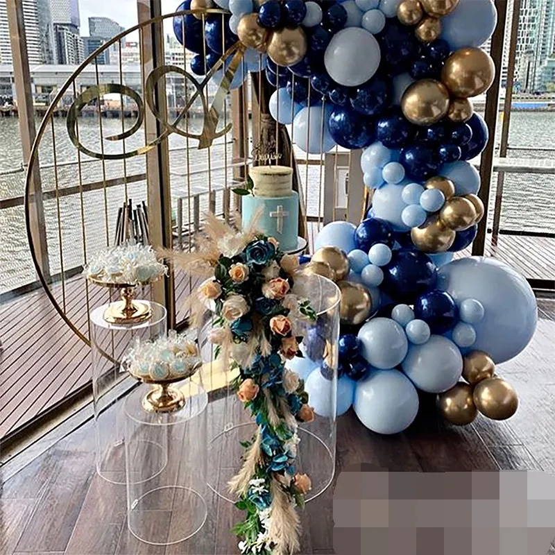 3 piezas de moda romántica para decoración de bodas, soporte de cilindro, Pedestal acrílico, flores, globos, Pilar, estante para cumpleaños, niños, ducha, gran evento, telones de fondo, Prop