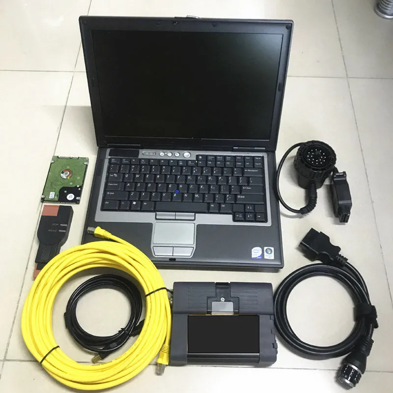 Nowe narzędzie do diagnozowania dla BMW ICOM A2+B+C Diagnostyka dla skanera programowania z HDD 2023.09V Profesjonalny ICOM A2 w laptopie D630