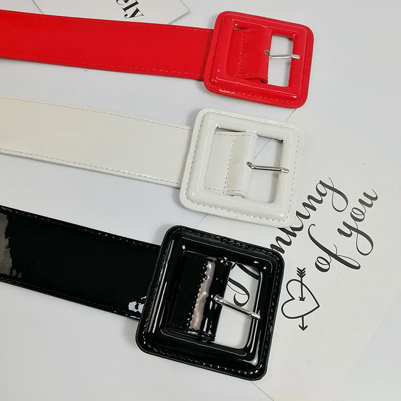 chinese dress ladies 3 pieces of women's wide belts, waist belts, leather elastic belts, ladies  dresses, decorative belt hooks (Black,khaki,red, Large) at Amazon Women's  Clothing store main image 0