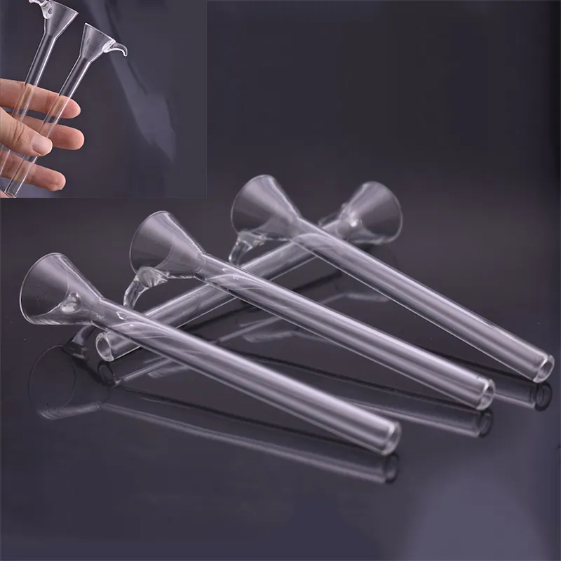 TopPuff Glass Stem Slide Funnel 14cm Wholesale Dry Herb Downstem Bowl