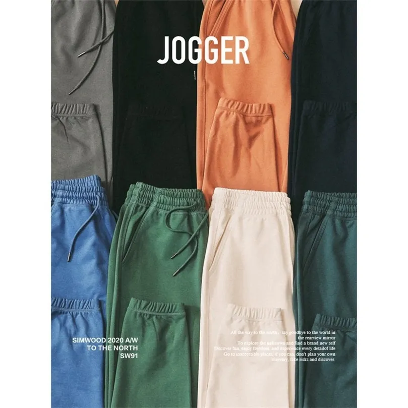 Sonbahar Kış Jogger Pantolon Erkekler Drawstring Pantolon Rahat Rahat Takfürleri Artı Boyut Beden Pantolon SJ130835 201128