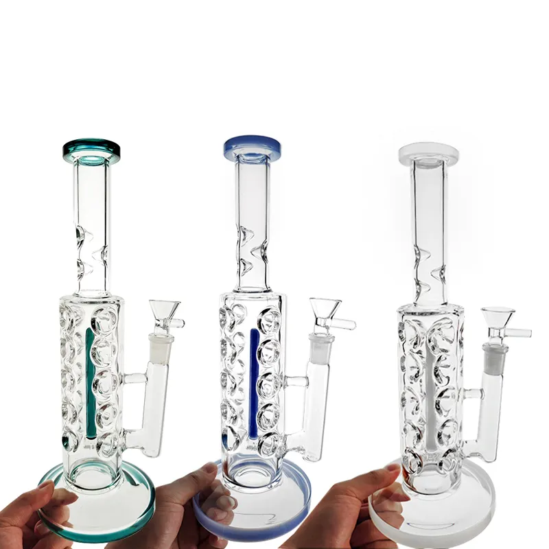 Fab Egg Verre Bong Narguilé Inline Perc Conduites D'eau Tube Droit Bongs 14.5mm femlae Huile Dab Rig avec Bol WP2161