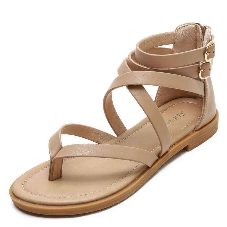 여자 평평한 바닥 페어리 스타일 여름 새로운 단순한 낮은 뒤꿈치 다목적 여자 신발