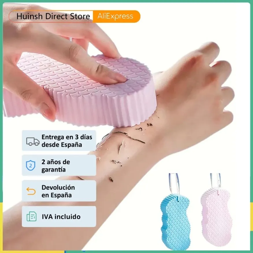 Exfoliante Soft Sponge Body Scrubber Bath Exfoliating Scrub Spones Douches Borstel Body Skin Cleaner Dead Skin Remover F0722