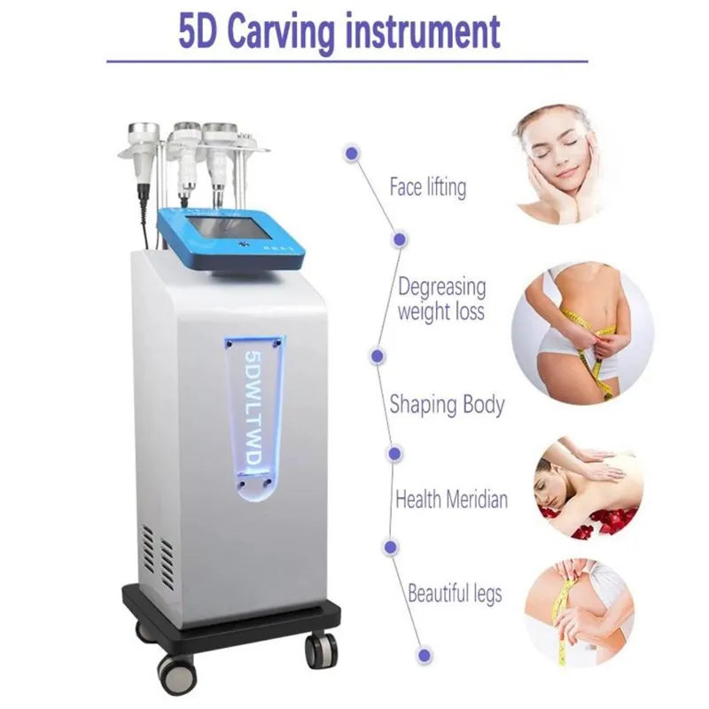 6 I 1 Beauty Slimming Vacuum Radio Frequency 120k Ultraljud Cavitation Machine hela kroppen Massage Skin Muskel Stimulatoutrustning