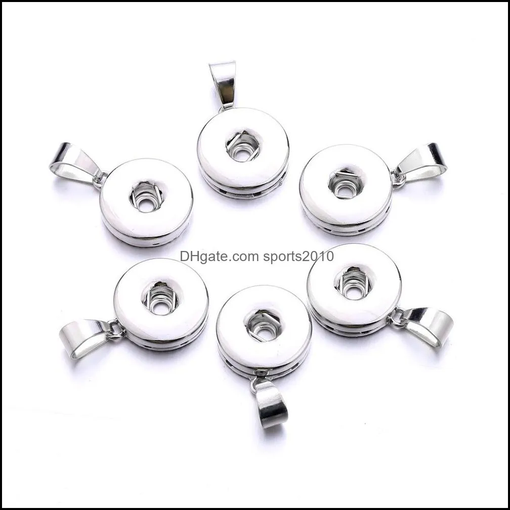 classic snap button pendant necklace fit 18mm snaps buttons jewelry snaps necklaces for women gif sports2010