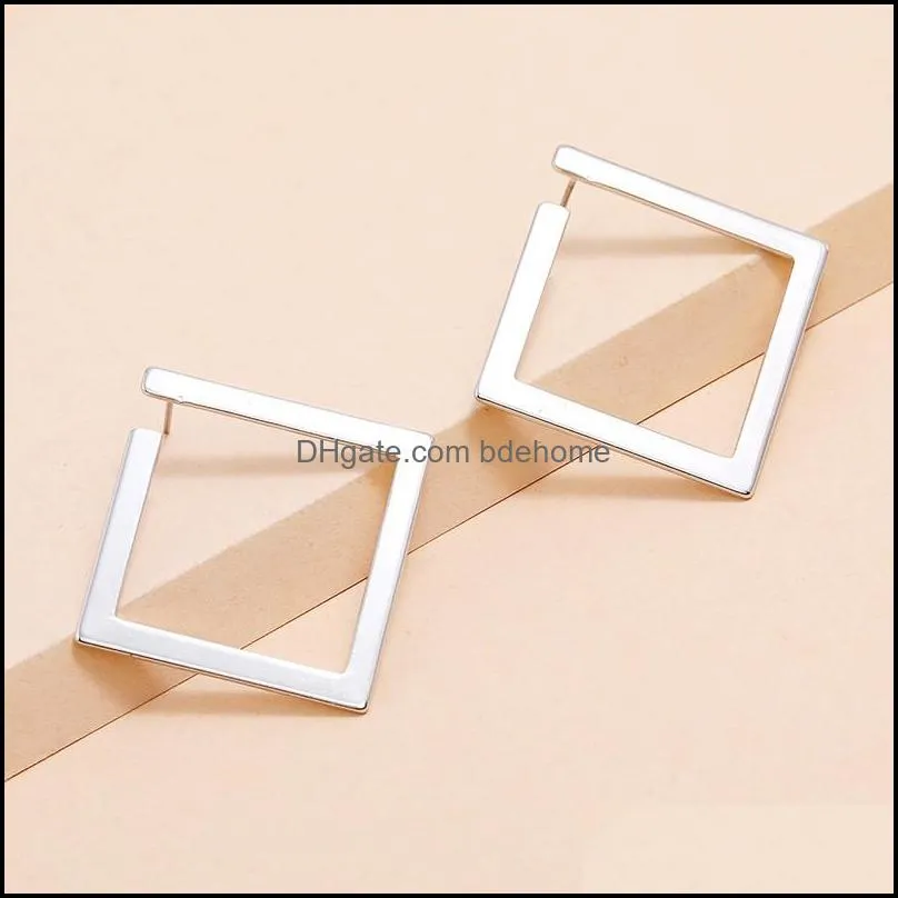 Retro Minimalist Irregular Stud Earrings New Exaggerated Fashion Earring for Women Opening Jewelry Accessories 159 D3