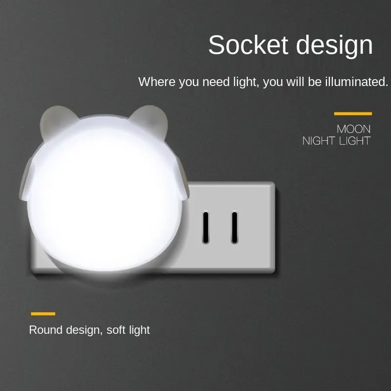 Strings Smart LED Strange Card Strang Presente Criativo Plug-in Sensor de economia de energia Night Night Housed Housele Corredor Bedroomled