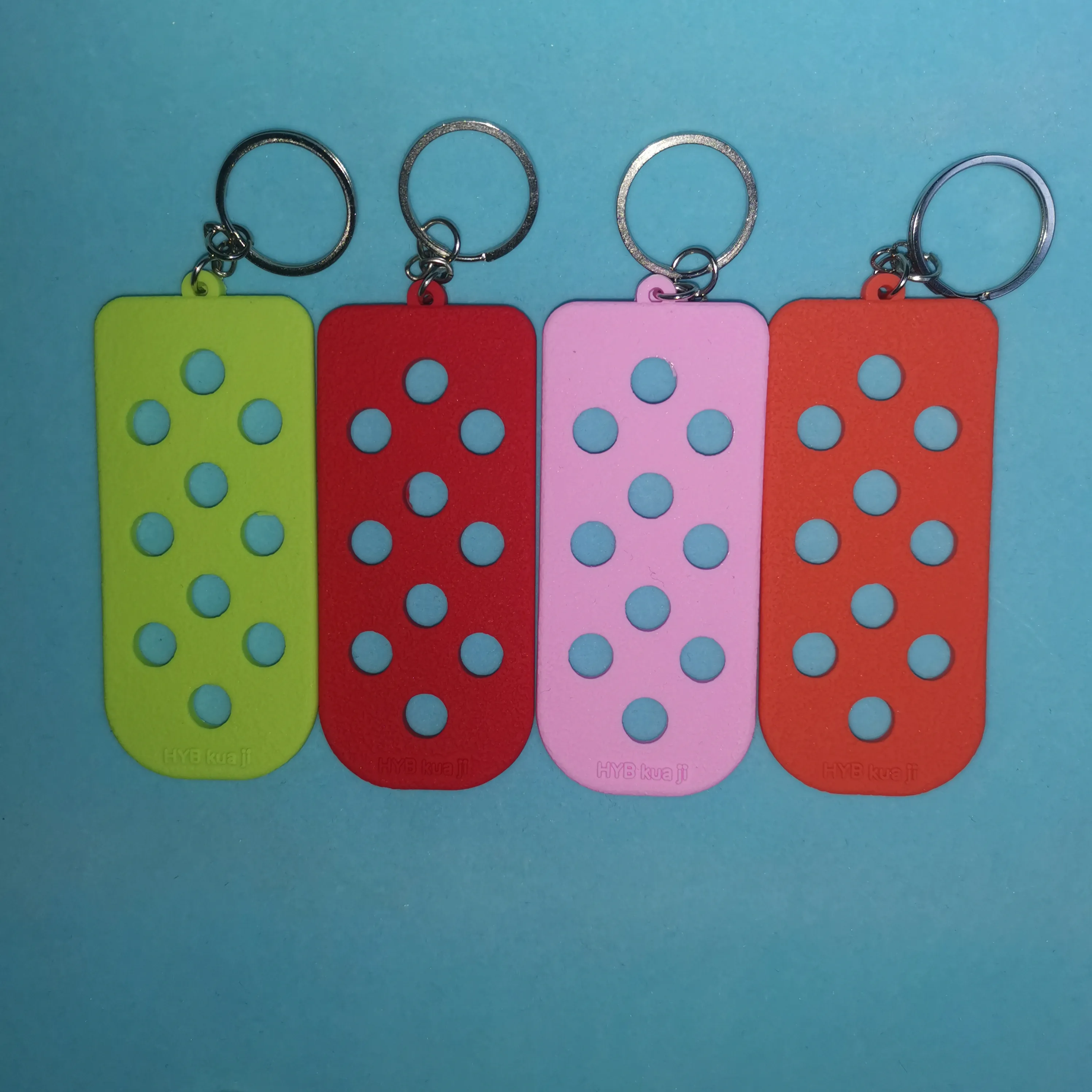 Croc -Schlüsselbundhalter Süßigkeiten Farbe Silikon Armbänder Maschinenverstellbare Schlüsselbundplatte für Charms Frauen Kinder Geschenk können mit Schuhblume passen