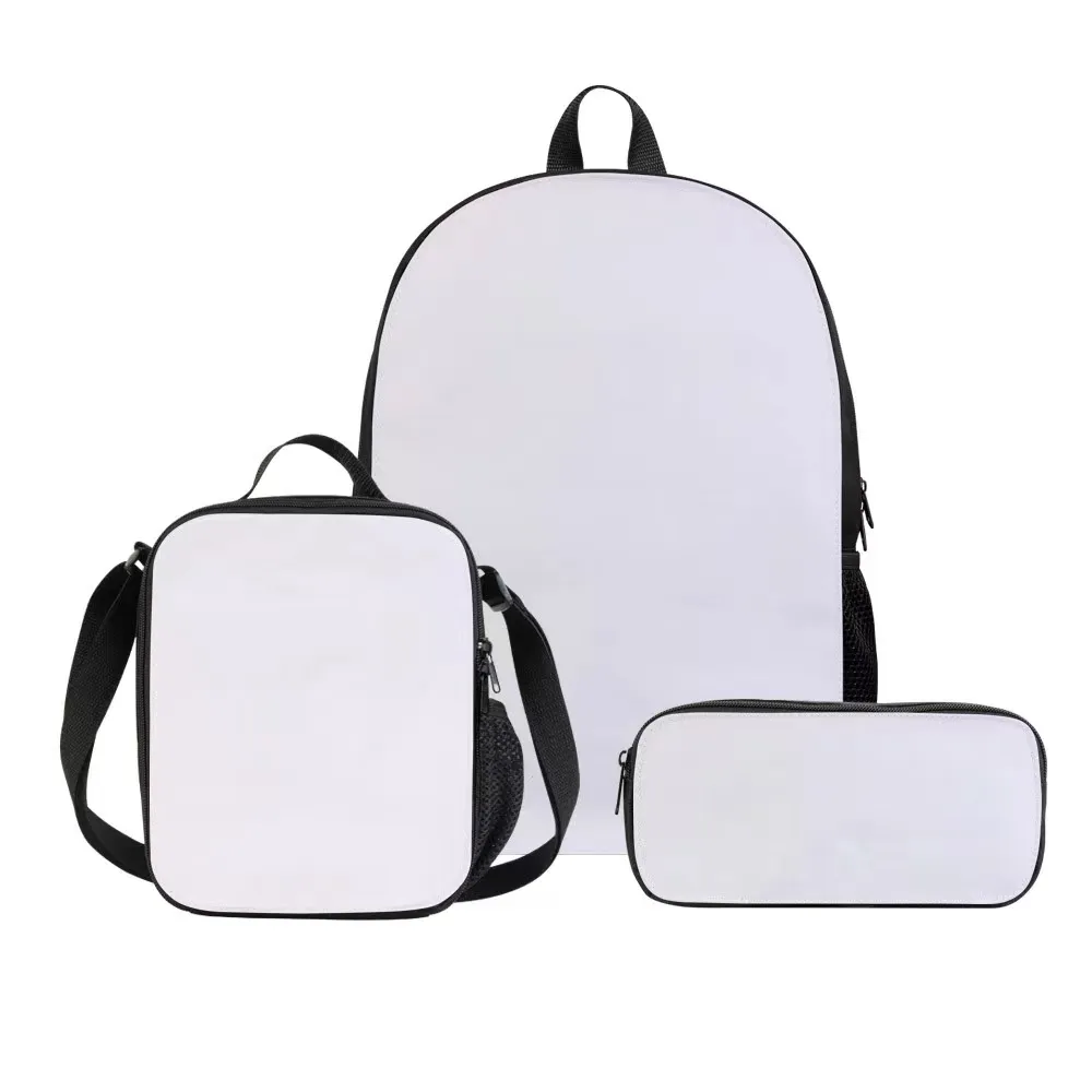 Mochilas de sublimação por atacado DIY Mochilas definidas em branco Outros suprimentos de escritório Bolsa de impressão de transferência de calor Bolsa de estudante de poliéster criativo pessoal 001