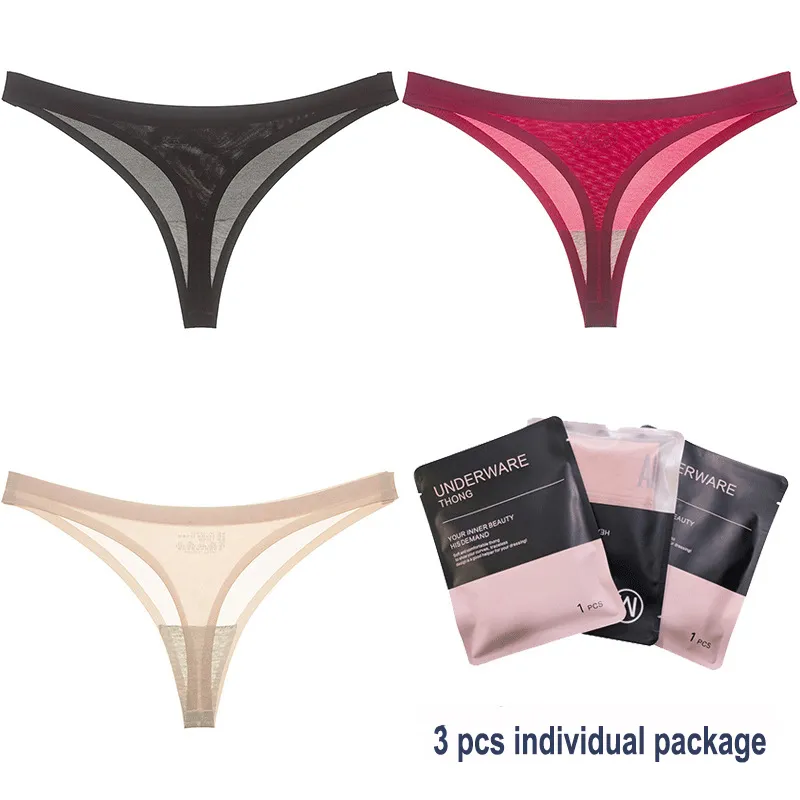 Crotchless for Women Panties High Waist Seamless Underpants Cotton