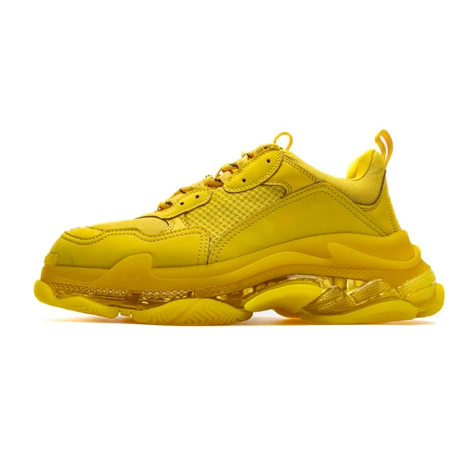 Bulk 2024 Triple S Casual Sneakers Clear Bubble Bottom Fashion Men Women Dad Shoes Leather From Lullabyd 41.9 DHgate.Com