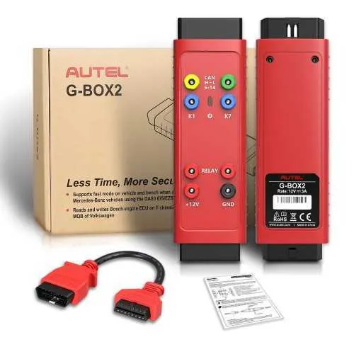 Locksmith Supplies Original Autel Diagnostic Tool G-BOX2 Tools for Mercedes Benz All Key Lost Work with Autel MaxiIM IM608/IM508