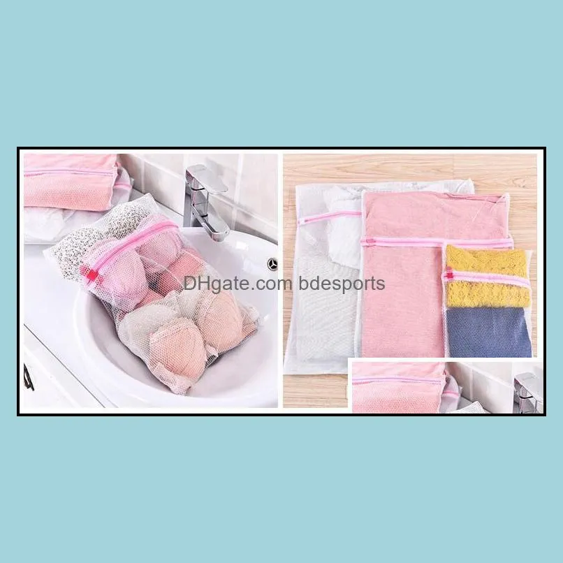 10Pcs Mesh Laundry Bags S/M/L/XL Bags Laundry Blouse Hosiery Stocking Underwear Washing Care Bra Lingerie Travel Laundry