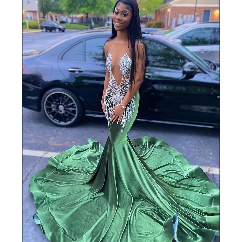 Green dress for graduation hot sale