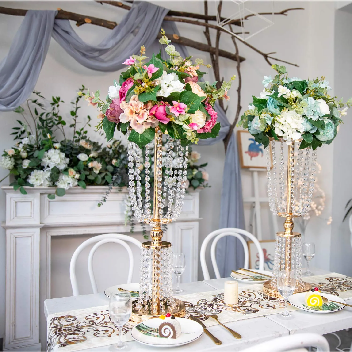 Crystal centerpieces deals