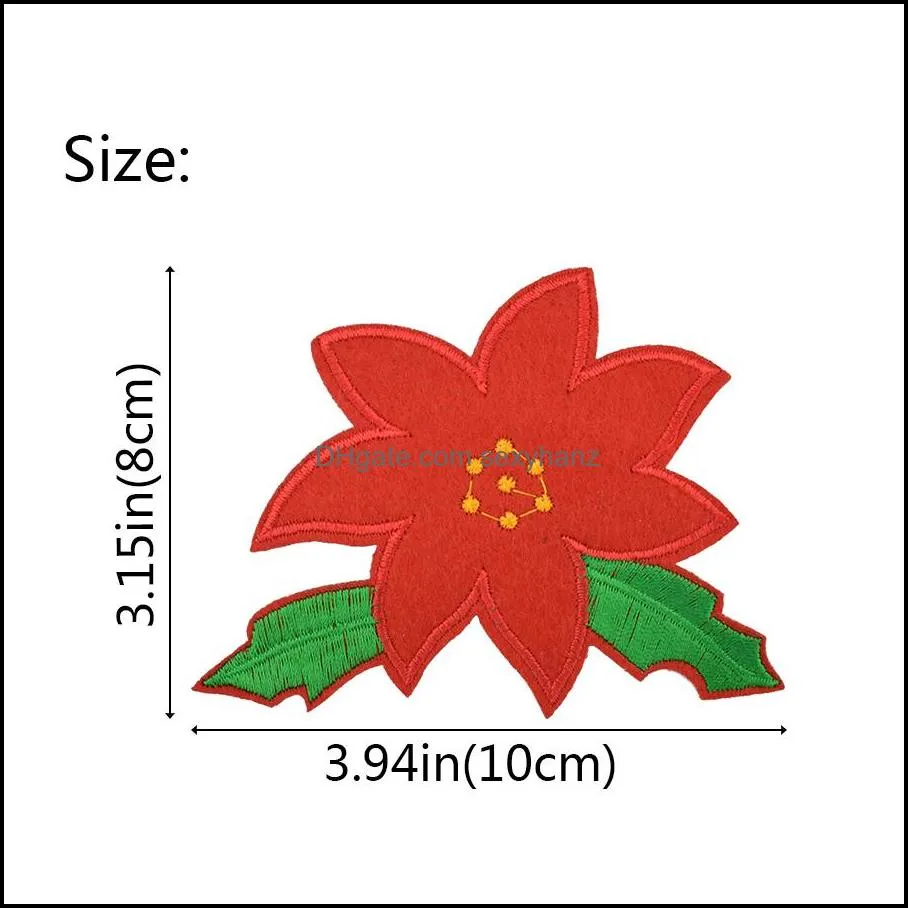 10 pcs big floweres badges for clothing iron embroidered applique iron sew ones sewing accessories for clothes