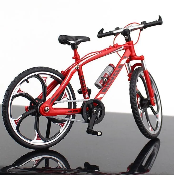 Mini Vélo De Doigt En Alliage - Modèle Réduit Vélo De Montagne - 11x7.5 Cm - Jouet Anti-stress Et Décoration