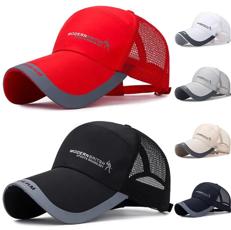 Unisexe Simple Hats Solid Cap Men Mesh Caps Étiquette Stick Snapback Sunhat Summer Golf Baseball Hat 6 S Adjustable papa Sun Hat Trucker Man