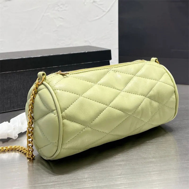 Quilted Leather Mini Tube Bag | Designer Women Crossbody