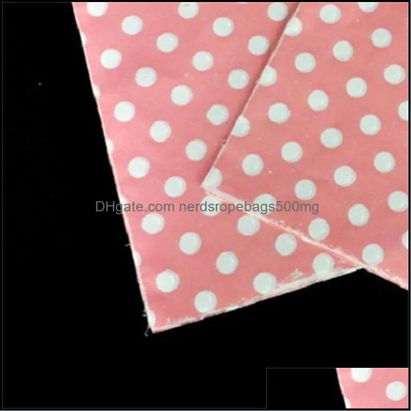 Pink White Dot Plastic Gift Bags With Handles 15*20cm New Plastic Packaging For Mini Jewelry Wholesale 434 R2