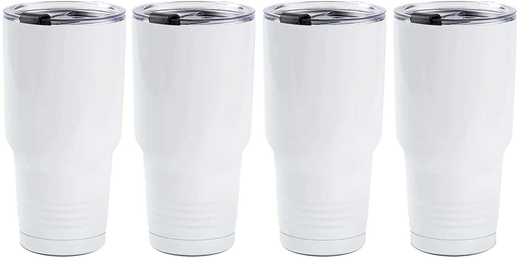 Sublimation Tumbler Blanks 30 OZ White Stainless Steel Coffee Travel Tumbler Car Cups with Lid Sublimation Mugs Cups sxa22