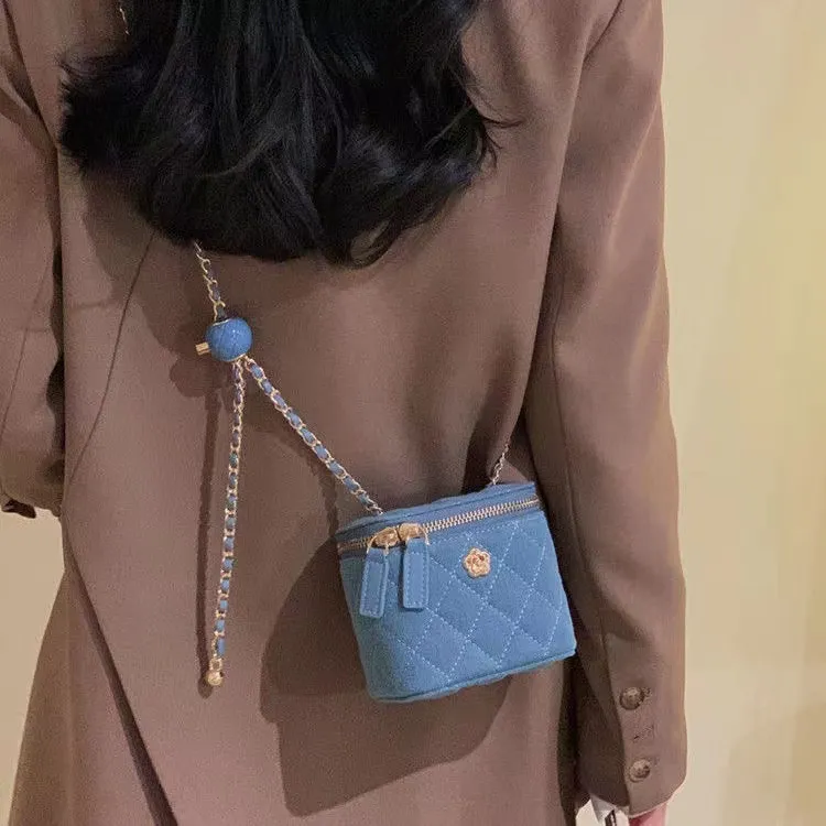 패션 미니 체인 숄더백 편안한 간단하고 다재다능한 배치 핸드백 데님