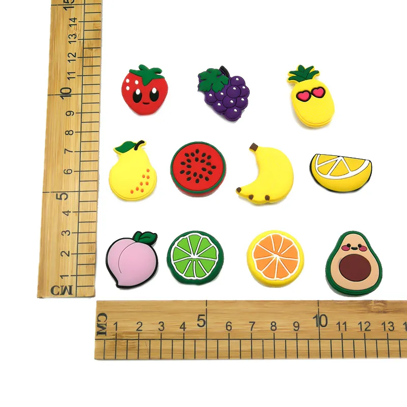 100Pcs Avocado Croc Charms Soft PVC Vegetables Shoe Charms Accessories Decorations for Clog Shoes Children s Gifts