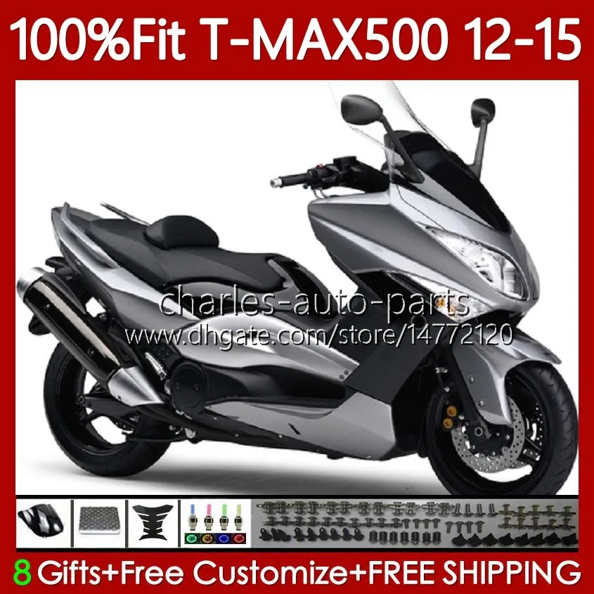 Yamaha Tmax-500 Max-500 Tmax500 Dark Silvery 12 13 14 15 Body 113NO.37 T Max500 Tmax Max 500 2012 2013 2014 2015 T-MAX500 12-15 OEM 차체