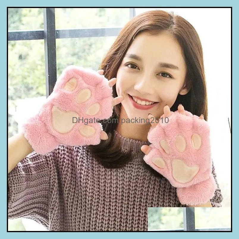 the maid cat mother claw gloves home cosplay accessories anime costume plush glove paw party glovessupplies wq17-wll