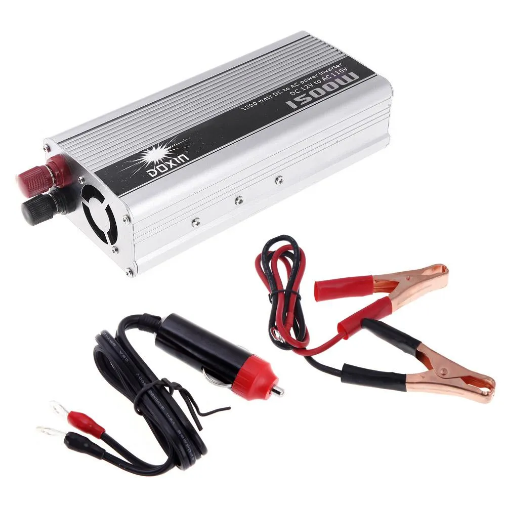 Professional 1500W WATT DC 12V to AC 110V Portable Car Power Inverter Charger Converter Transformer for Car Truck Pickup SUV