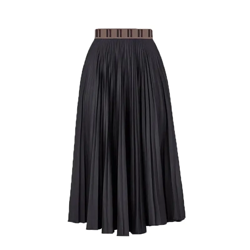 Pleated Long Skirts Letter Webbing Dress For Women Designer Luxury ...