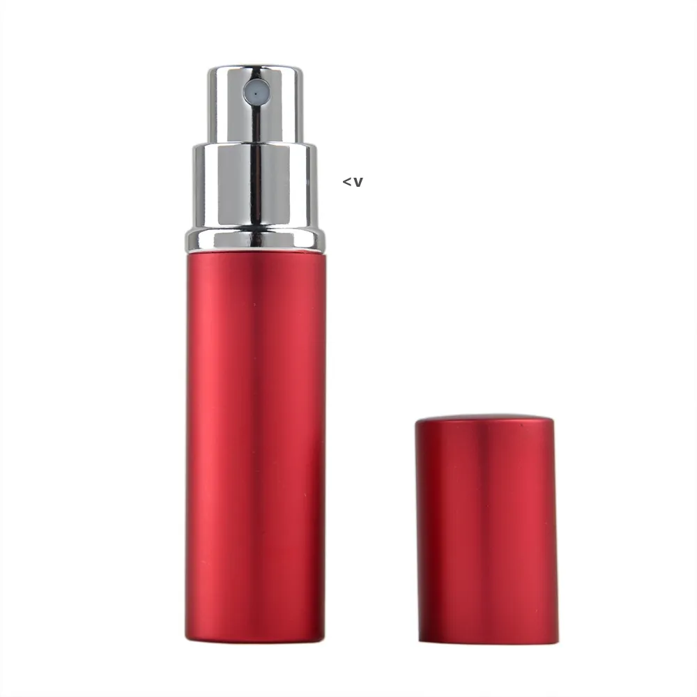 Flacon de parfum 5 ml en aluminium anodisé Compact parfum après-rasage atomiseur parfum verre parfum-bouteille couleur mixte BBA13317