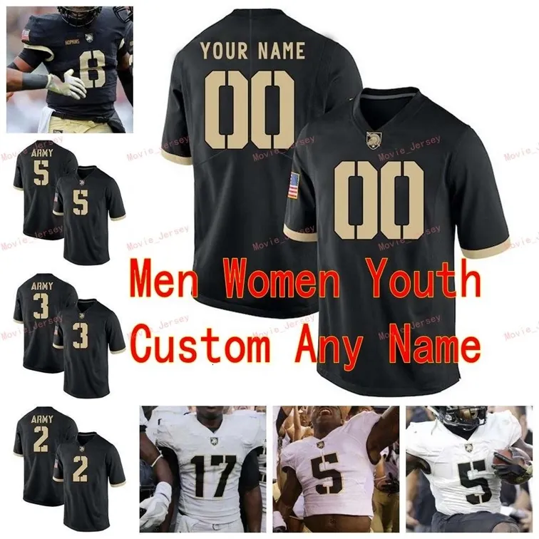 Nik1 Cosido personalizado 1 Leyes de Jabari 1 Marcus Hyatt 10 Mike Reynolds 13 Christian Anderson Ejército Caballeros negros Colegio Hombres Mujeres Juventud Jersey