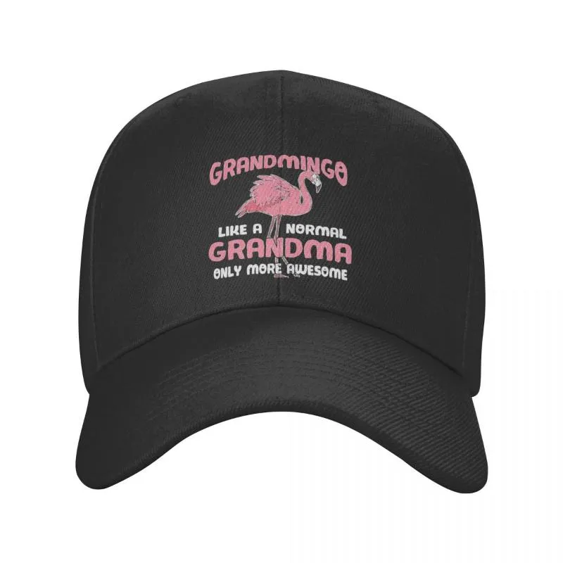 Boinas Grandmingo Awesome Flamingo Gorras de béisbol Hombres Mujeres Hip-Hop Sun Tropical Bird Hat Gorra de camionero ajustable Summer CapsBerets