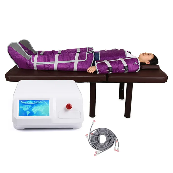 2 In 1 Air Pressure Pressotherapy Purple Weighted Blanket For Slimming